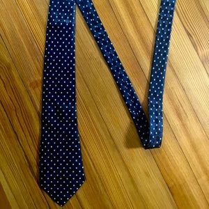 Dark Blue Izod Tie with Light Blue Squares